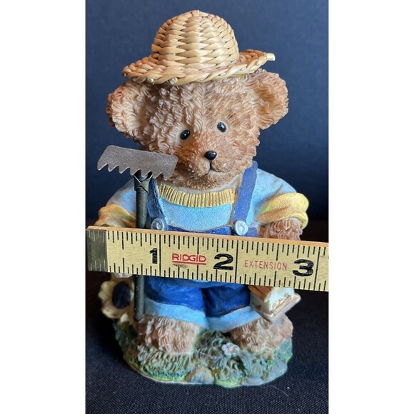Vintage Lot of 2 Adorable K’s Collection Teddy Bear Working Gardening Figurines - Picture 7 of 10